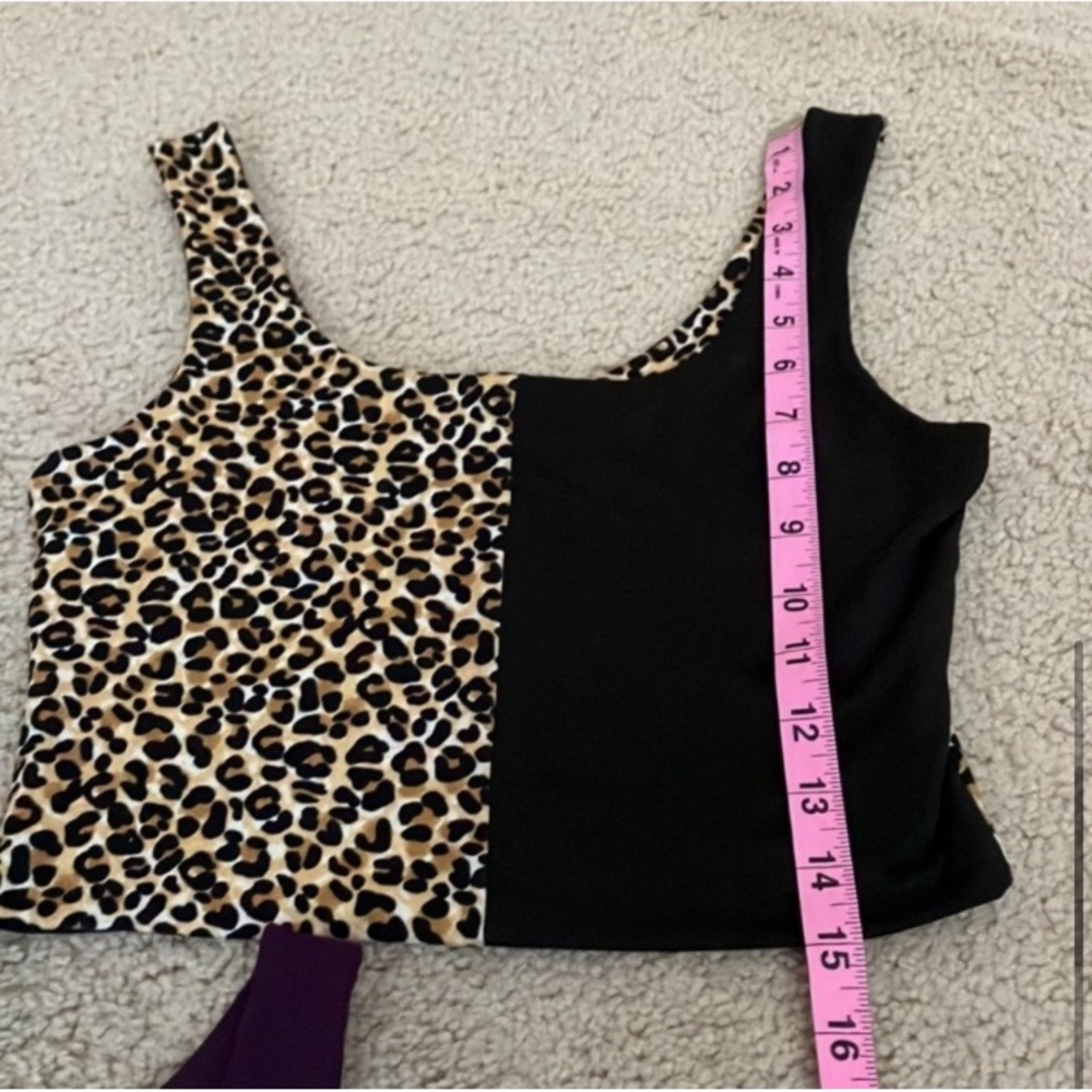 Bundle of 3, super soft crop tanks, zebra, leopard, colorblock, solid, basics - Picture 5 of 7